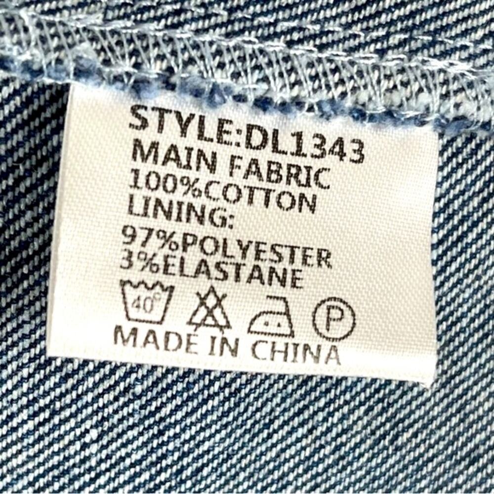 BY.DLYN Jamison Corset Light Blue Denim Back Zip - XS - Picture 11 of 13